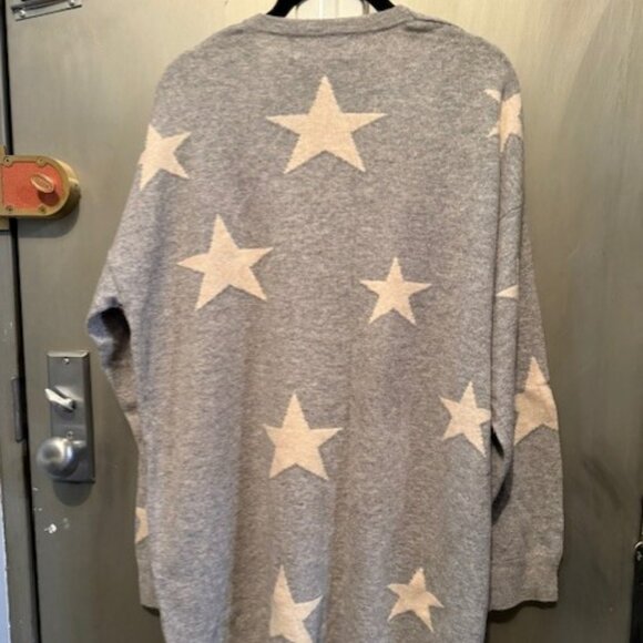 Magaschino 100% cashmere open front Star cardigan Sweater - Picture 13 of 16